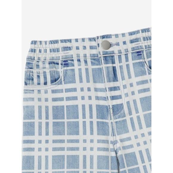 Burberry Kids Check Castel Shorts in Blue IP Check Size 8Y $400 - Picture 3 of 4
